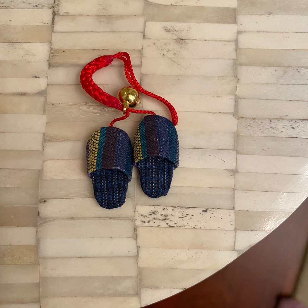 Miniature slipper pendant from Japan